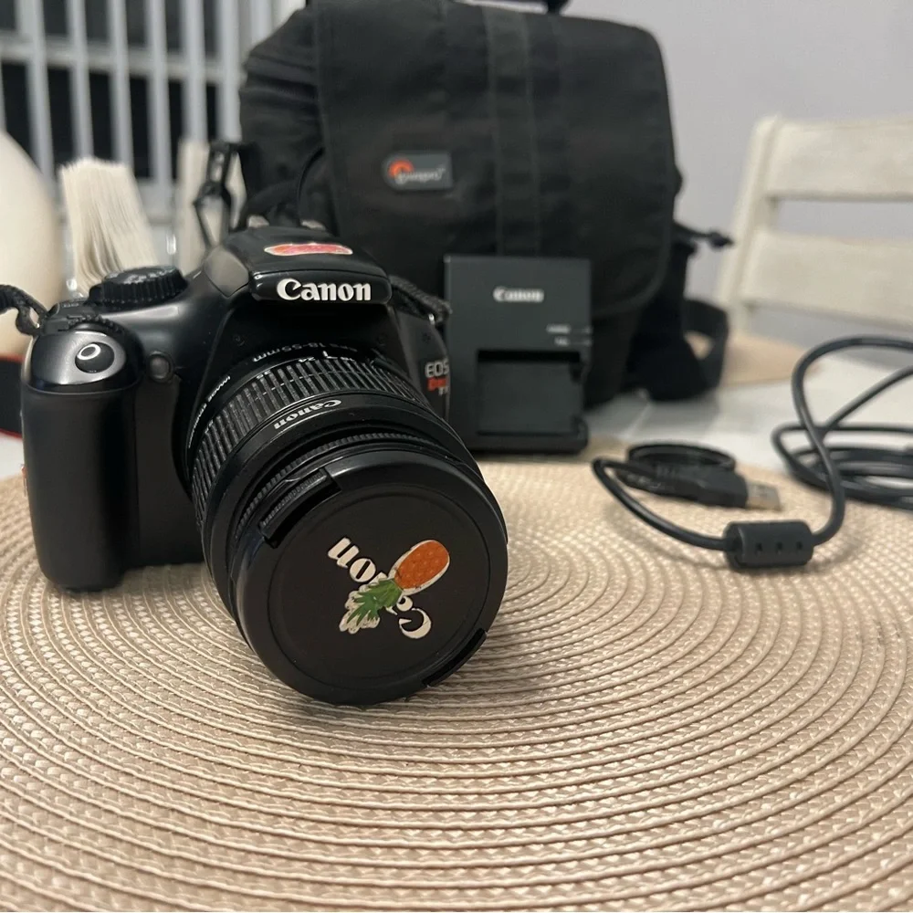 Canon EOS Rebel T3 Digital SLR Camera! with a Lowepro camera case